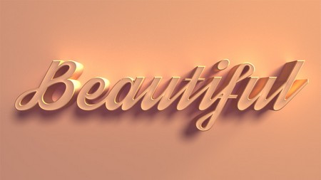 3D Text Effect in Photoshop