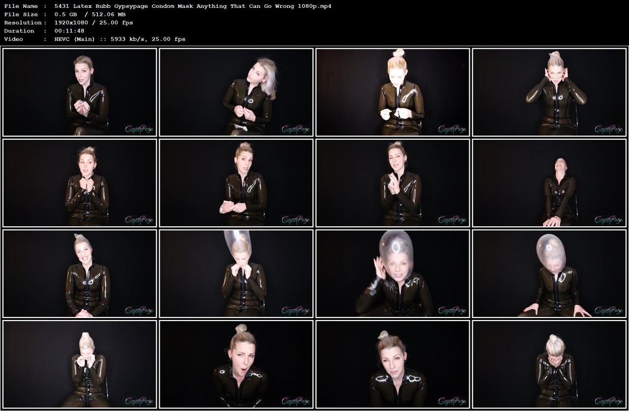 5431 Latex Rubb Gypsypage Condom Mask Anything That Can Go Wrong 1080p mp4