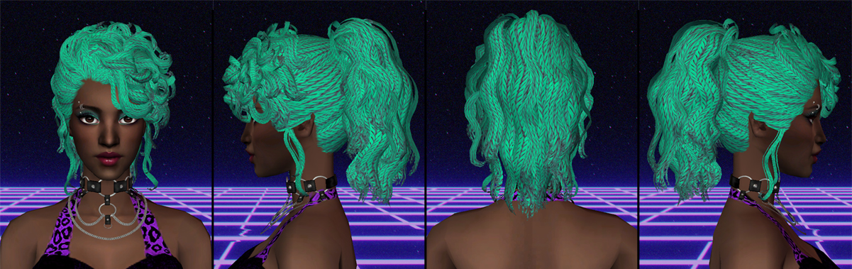 Disco Ball hair angles