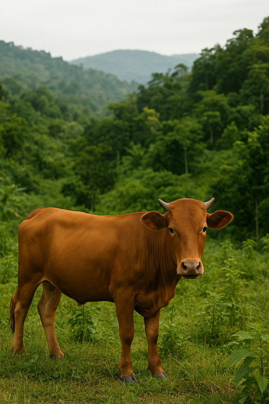 Sapi Sehat Layak Kurban Idul Adha 2025 Sapi sehat di perkebunan Sulawesi untuk kurban Idul Adha 2025