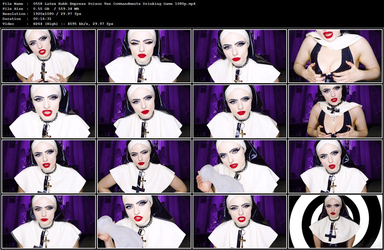 0558 Latex Rubb Empress Poison Ten Commandments Drinking Game 1080p mp4