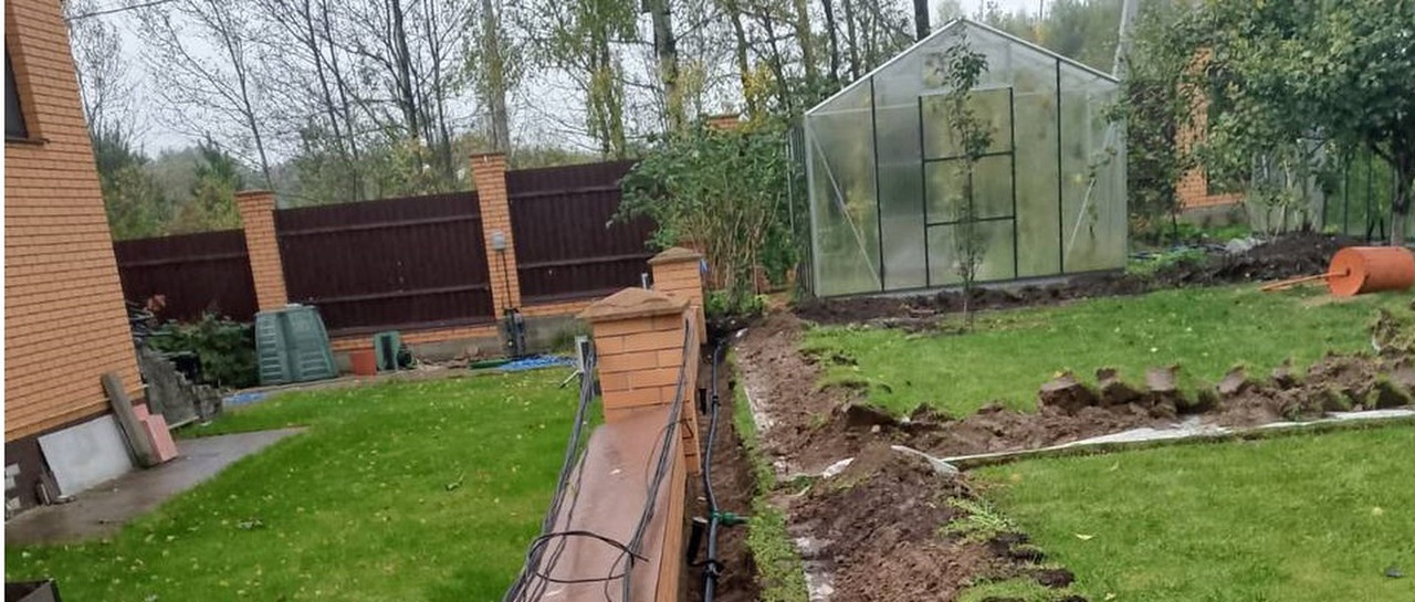 монтаж автоматического полива