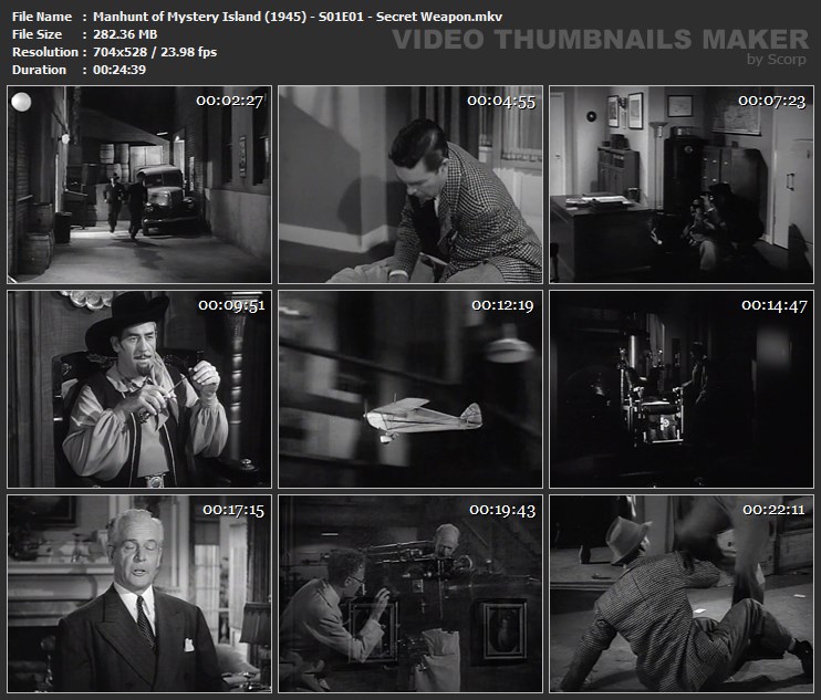 Manhunt of Mystery Island (1945) - S01E01 - Secret Weapon.mkv