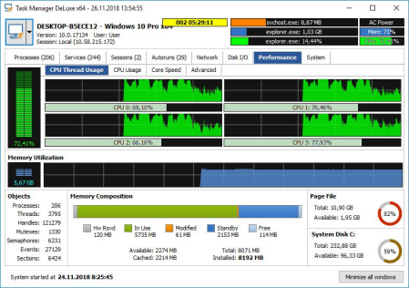 MiTeC Task Manager DeLuxe 3.9.0