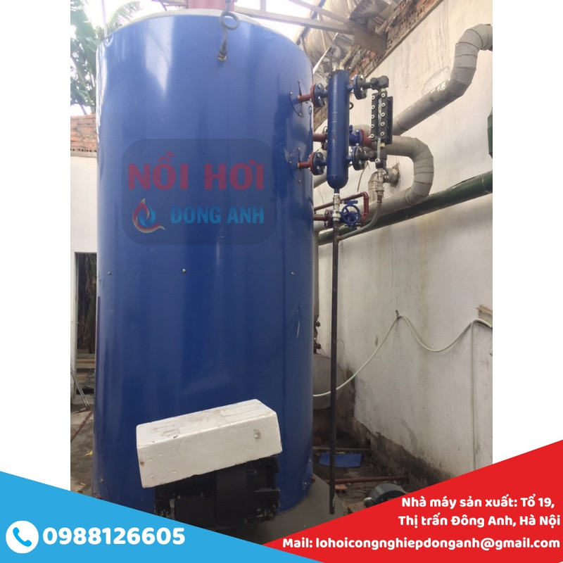 nồi hơi đốt than 1 tấn