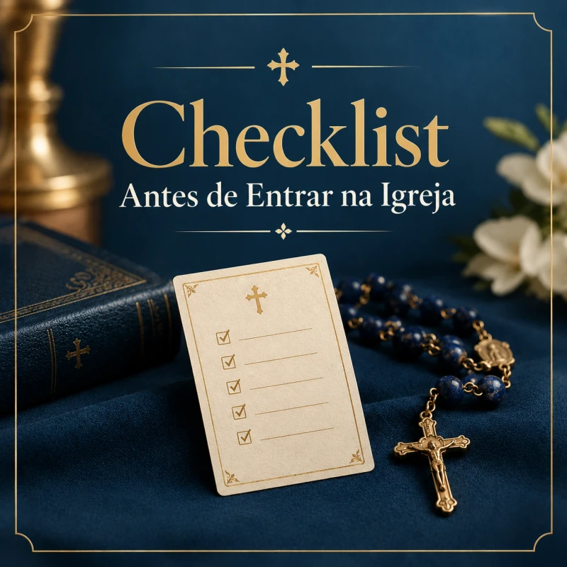 Capa: Checklist Antes de Entrar na Igreja