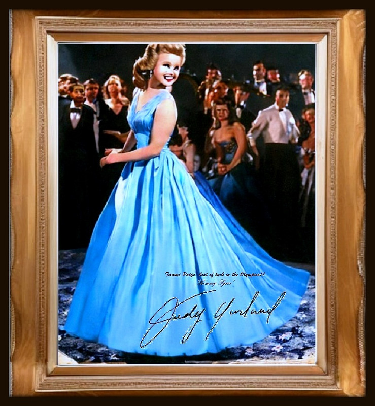 Autographed photo of Judy Garland as Tammy Tyree