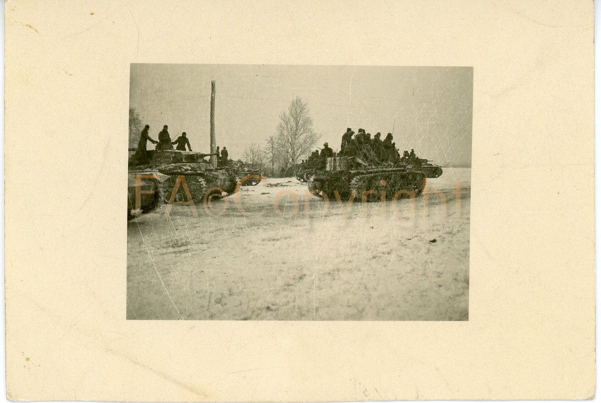 Kämpfe Panzer Tank Russland Winterkampf Foto