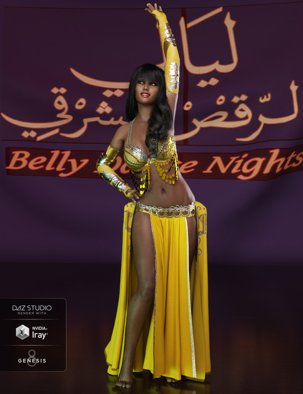 Black and gold Baladi / Saïdi belly dance dress