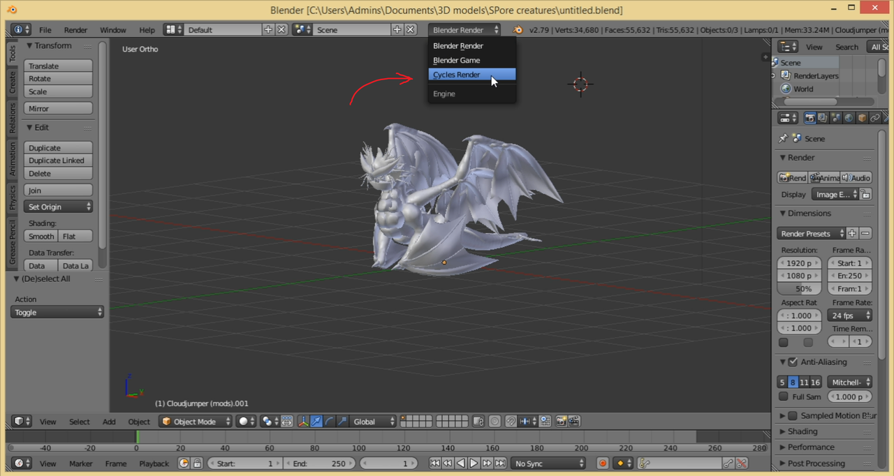 My tutorial of sketchfab 3D creature viewer (v2? 2