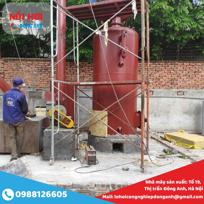 lò hơi đốt than củi 500