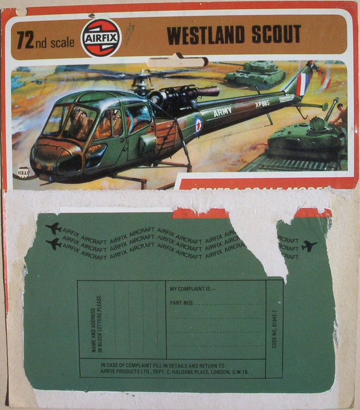 Airfix 72 Westland Scout T4 Header