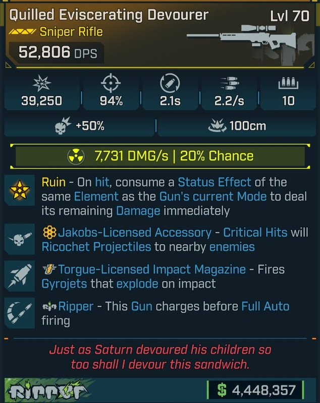 Devourer (radiation) lvl 70