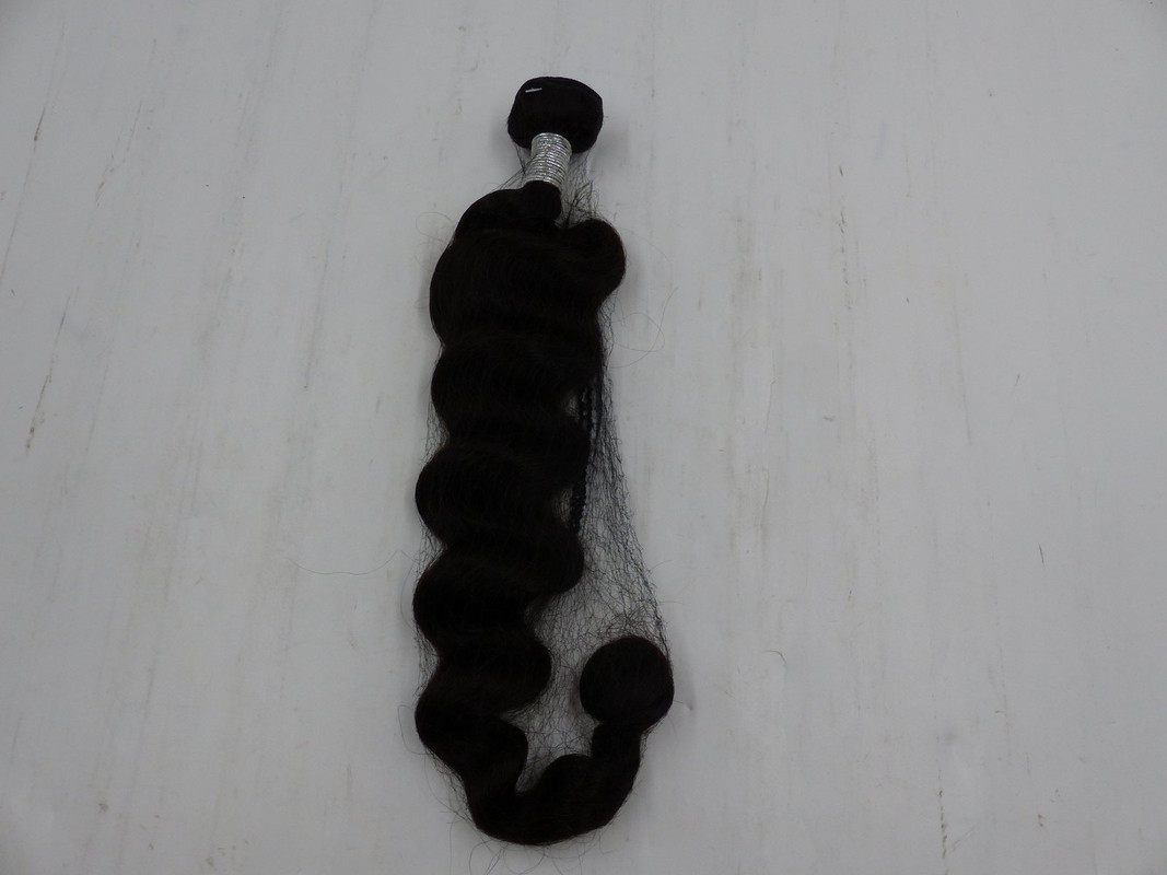 WOMENS 26" DARK BROWN 100% VIRGIN HUMAN HAIR EXTENSION BUNDLE