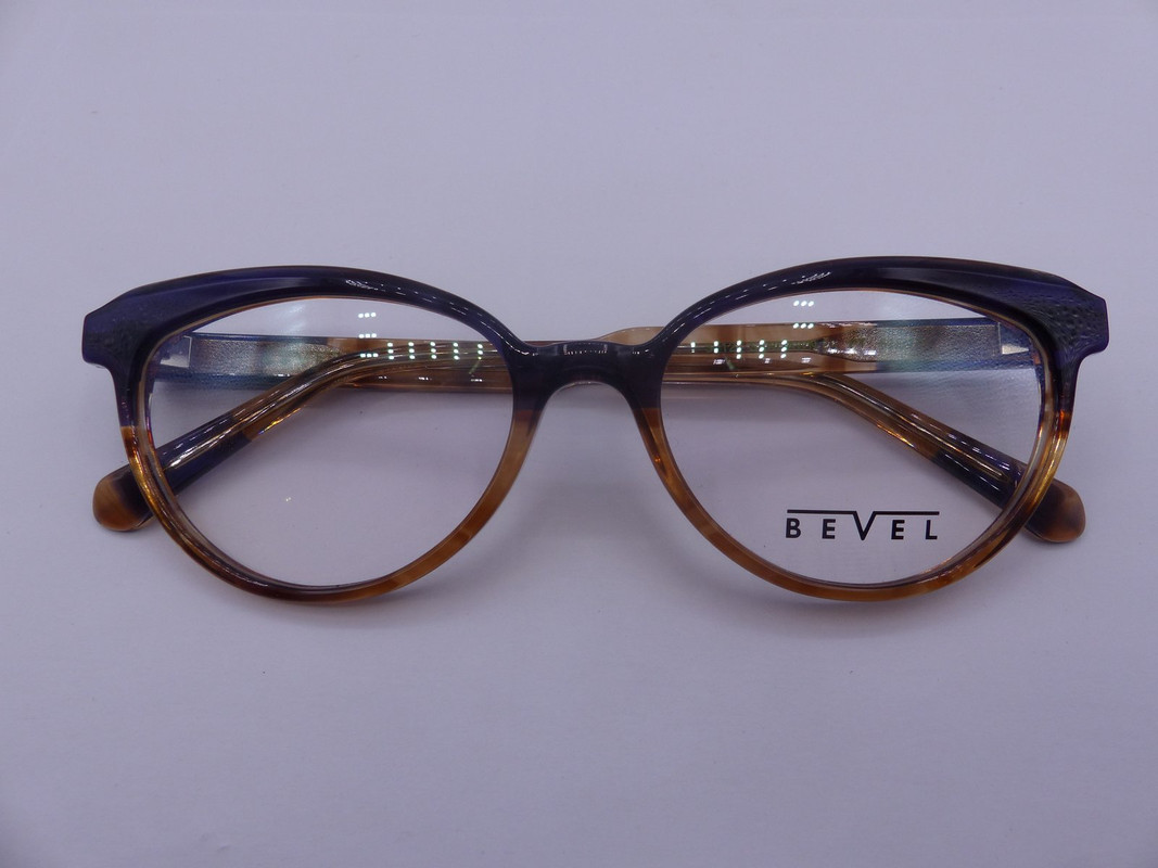 BEVEL 3712 SANDAWN 20 PURPLE TORTOISE GRADIENT WOMEN EYEGLASSES FRAMES 51-17-135