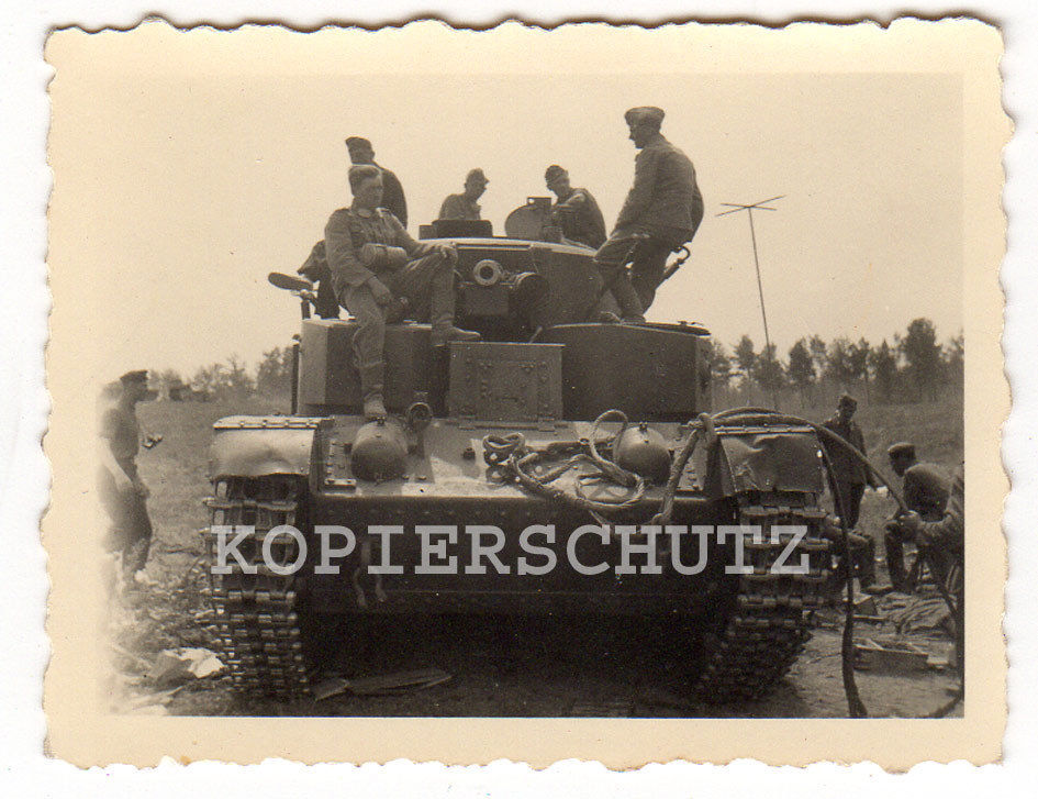Original Detail Foto deutscher Panzer 2.WK (3)