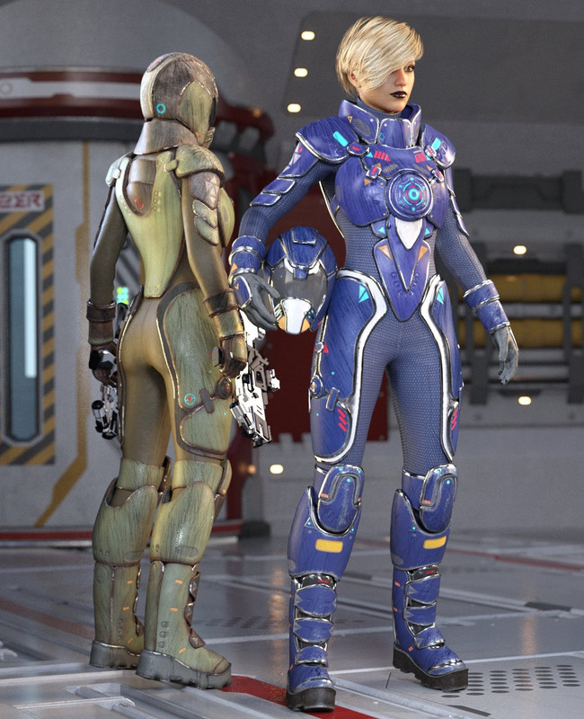 Galactic Sci-Fi Suit for Genesis 8 Female(s)