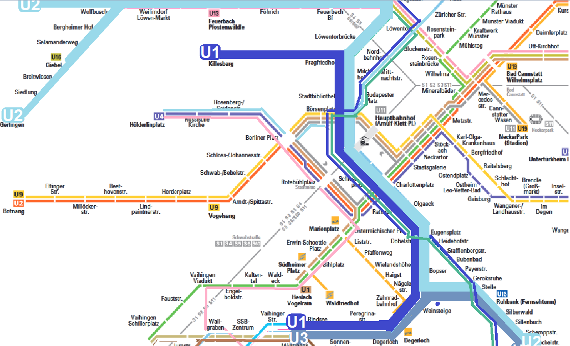 Linienetz-U-Bahn-Stuttgart