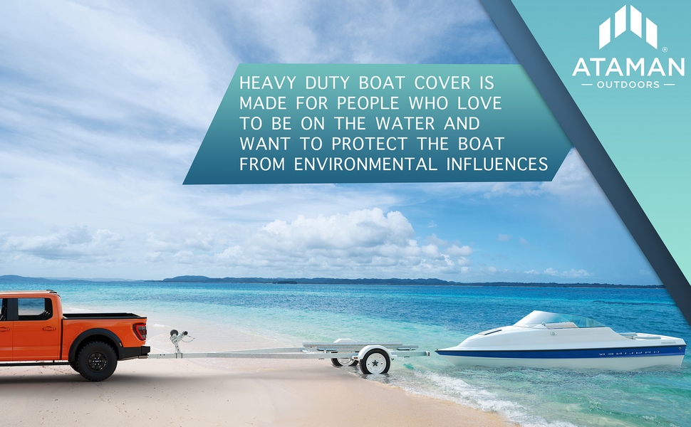 Trailerable 600D Waterproof Boat Cover - 17-19ft - Forest Green 4