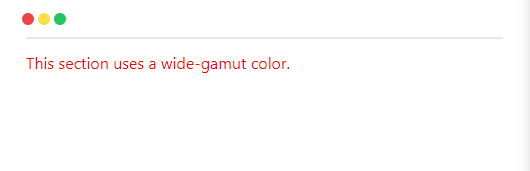 Wide gamut color space