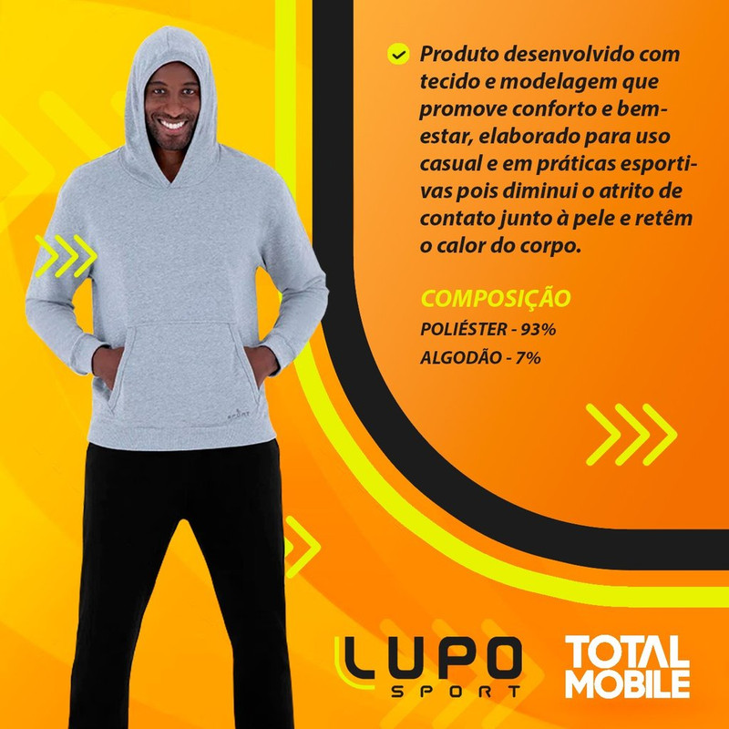 Blusa De Frio Lupo Original Moletom Jaqueta Casaco Masculino