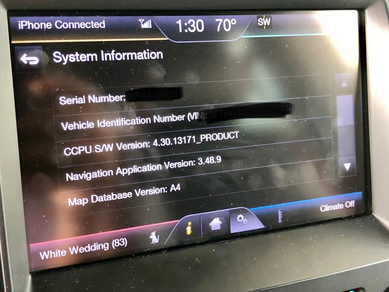Ford sync2 to sync 3 upgrade