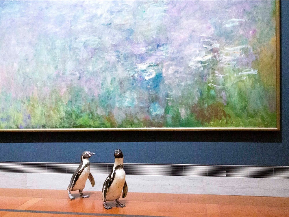 Penguin di Museum Seni Nelson-Atkins