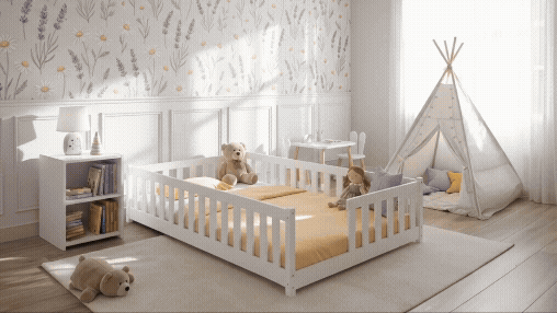 IVY 120x200 vit barnsäng – produktpresentation