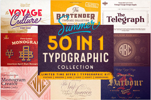 50 Fabulous Fonts from Vintage to Modern