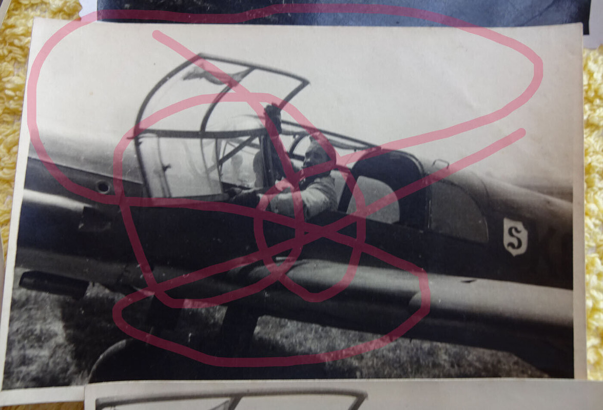 original Foto Lot 5 Bilder Galland Me 109 Notlandung Galland Schlageter 1941 (2)