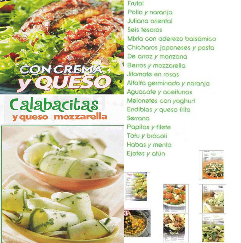 ensaladas de verduras, ensaladas frias- Ensaladas de verano, Ensaladas verdes,