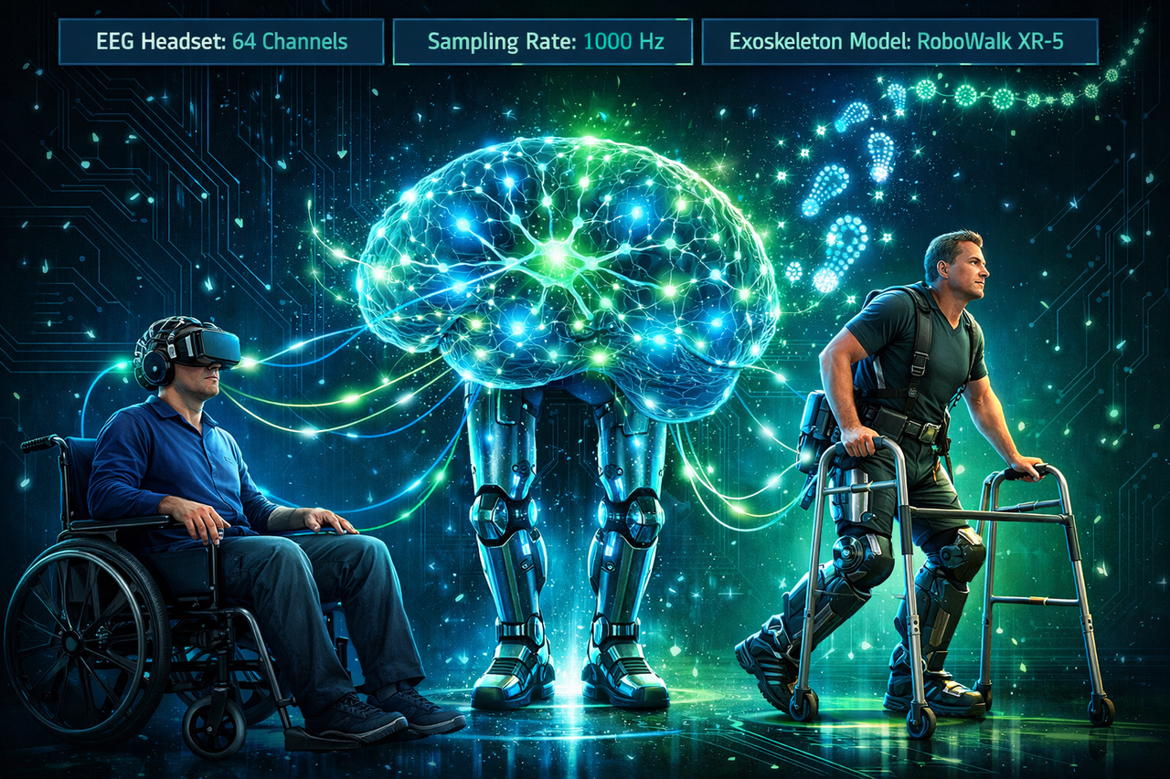 Interfaces Cérebro-Máquina Não Invasivas Estão Fazendo Paraplégicos Andarem de Novo (e a China Está na Frente)