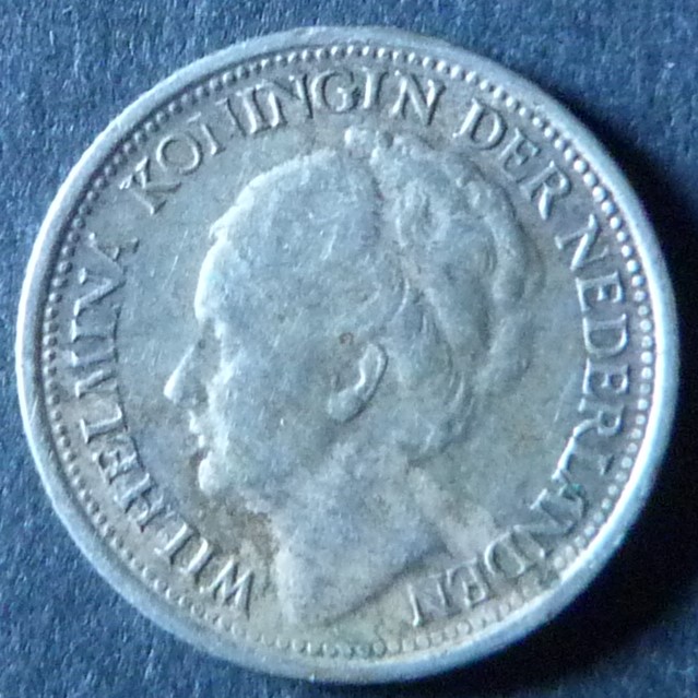 ¡¡Enanas!! 1/10 Gulden. Curazao (1947) AHO-0-1-Flor-n-1947-anv