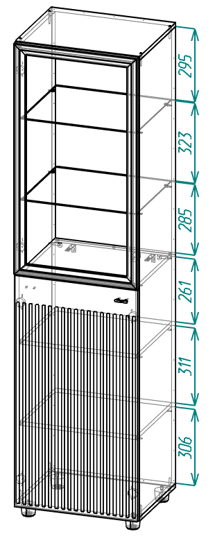 Шкаф-витрина Милан