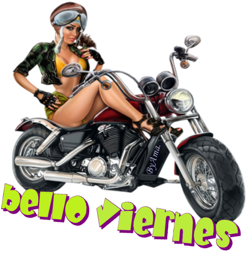 Moto con Rubia Viernes