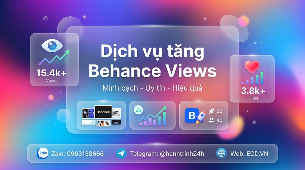 dịch vụ tăng behance views thử nghiệm tăng impression