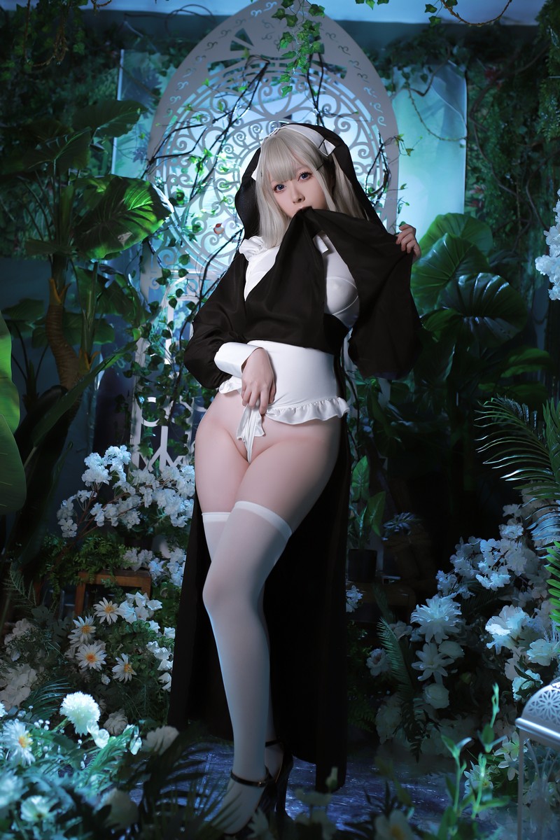 Asagiriai（愛ちゃん）修女Cosplay写真图集 修女主题高清美图 56P (717MB)插图7