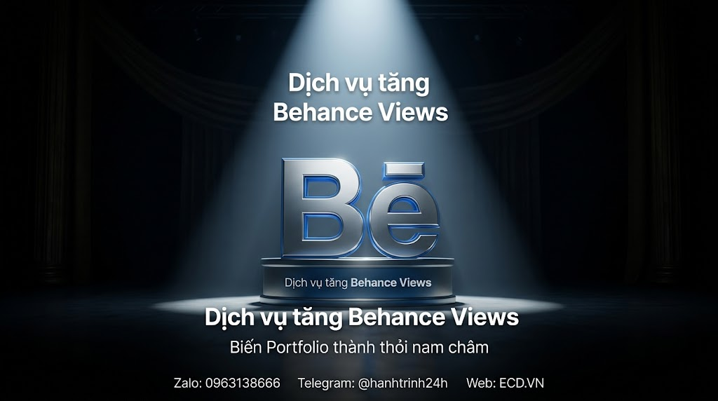 dịch vụ tăng behance views nhanh chóng behance adobe