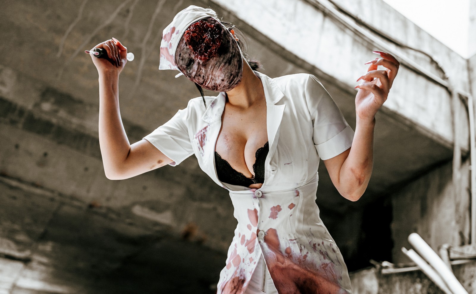 兔胖胖min – 寂静岭 丧尸护士 Cosplay 高清写真集（41P-249MB）恐怖题材插图8