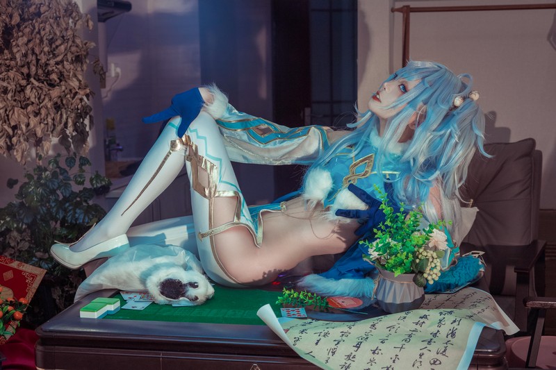 艾西Aiwest PA-15芙洛伦跃雪逢春Cosplay写真图集 高清美图合集 21P (128.7M)插图3