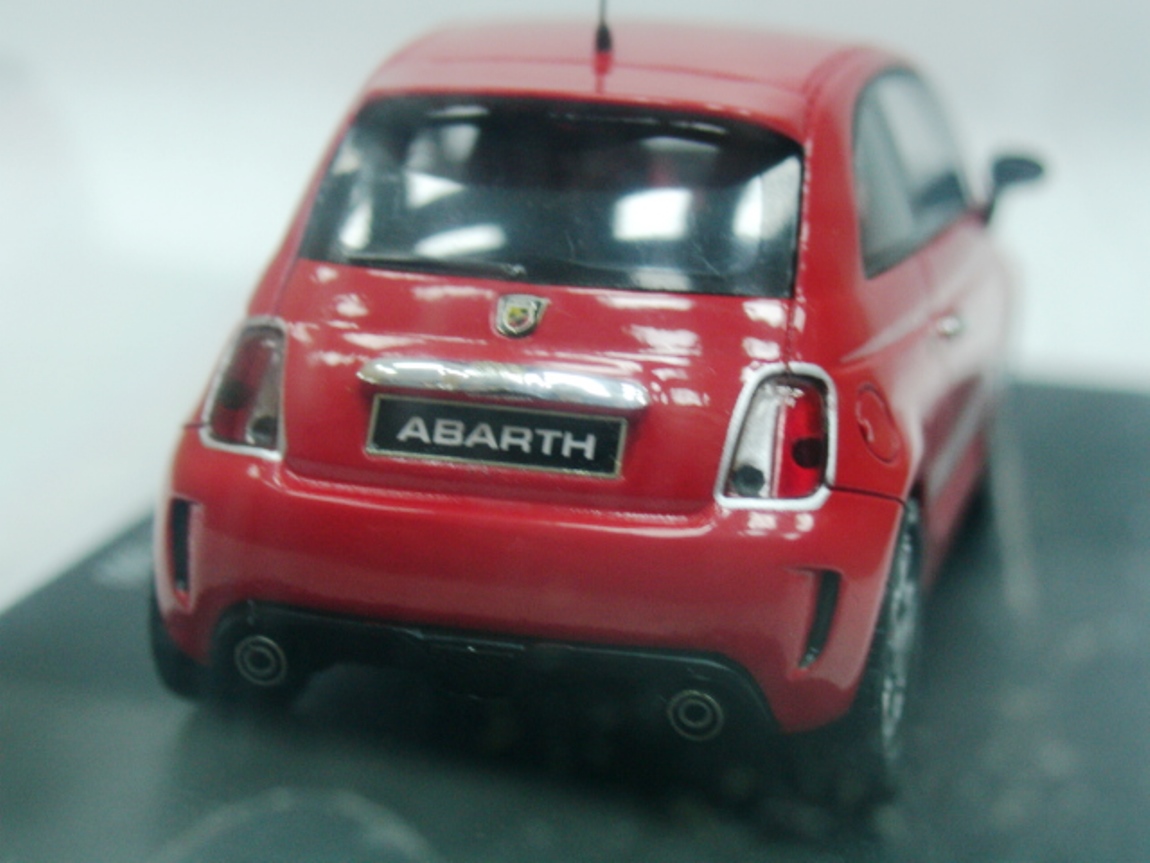 WOW EXTREMELY RARE Fiat 500 Abarth 133HP 2008 Red Resin 1:43 Spark