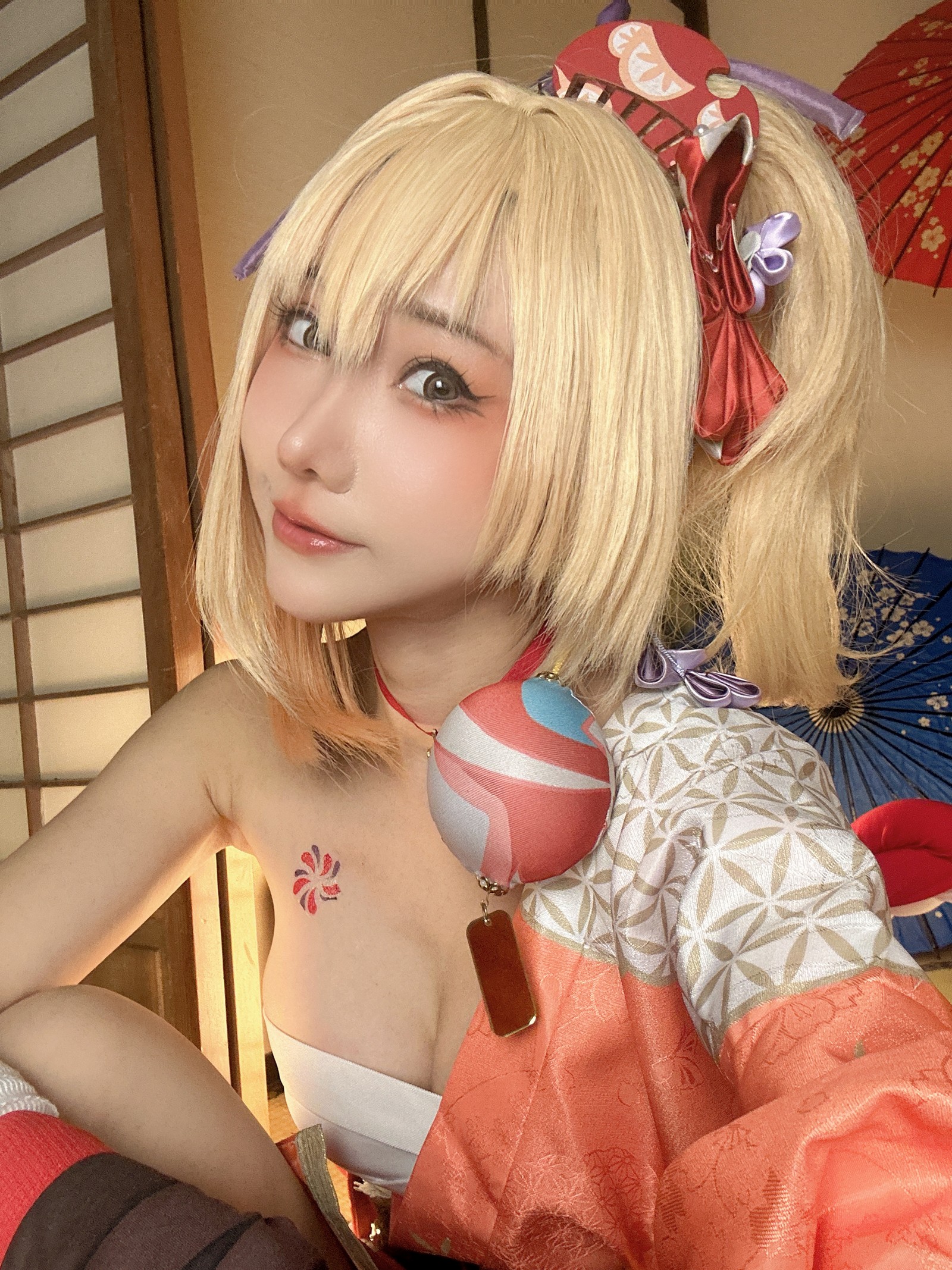 楊衣 Yangyi – Yoimiya 宵宫 Cosplay 写真视频（38P+1V-202MB）原神角色插图6