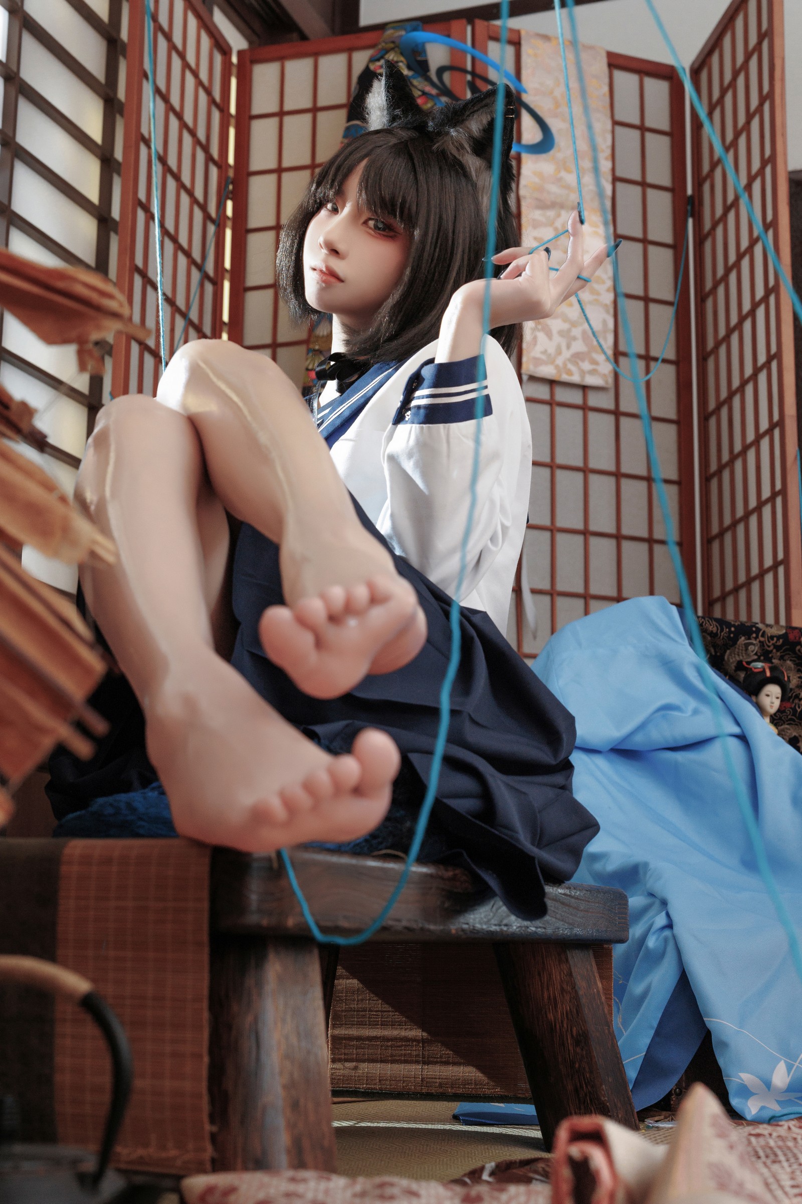 纸悦Etsu_ko《桔梗毛线团》萌系写真合集｜温暖治愈主题图集[25P-190.8M]插图4