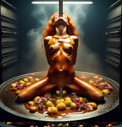 Wo Girl grill oven Red Hair imp 0 20