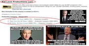 IMDB page for Bill Maher's "KID LOVE PRODUCTIONS (us)" & OTHER PRODUCTION COs + 3 memes of his HORRI