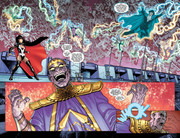 Knocked out Felix Faust, who was affecting Pandora and Phantom Stranger 1