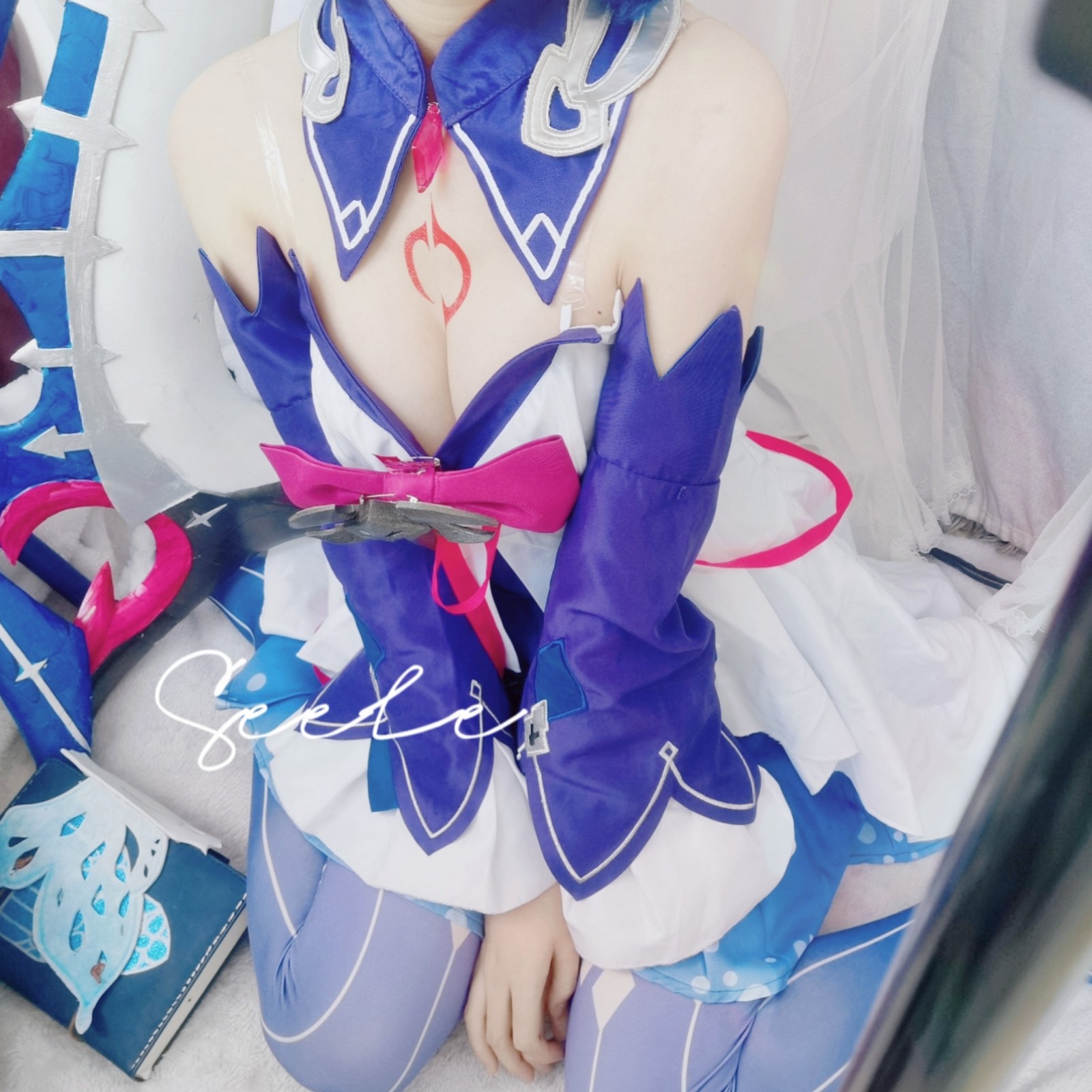 Seele麦麦希儿幻海梦蝶写真集｜梦幻蓝色系高清图集（168P-229.3M）插图5