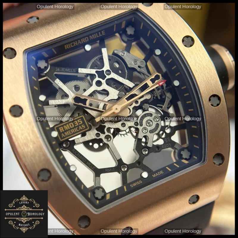 Richard Mille RM 035 Americas Toro – Rose Gold Manual-Winding 40mm - Super Clone