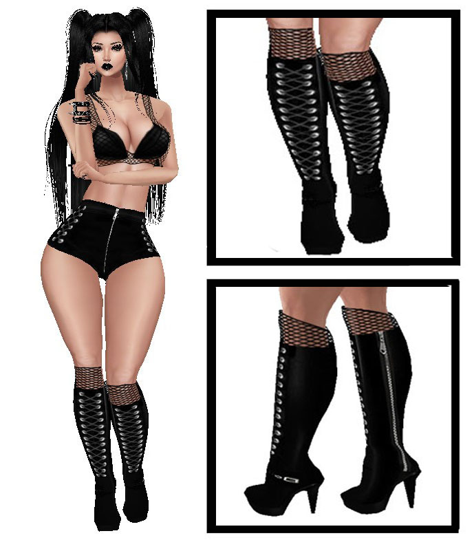 Mesh-and-leather-boots-v1