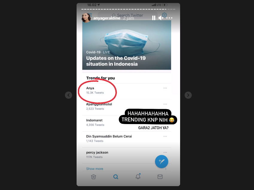 Anya Geraldine trending Twitter